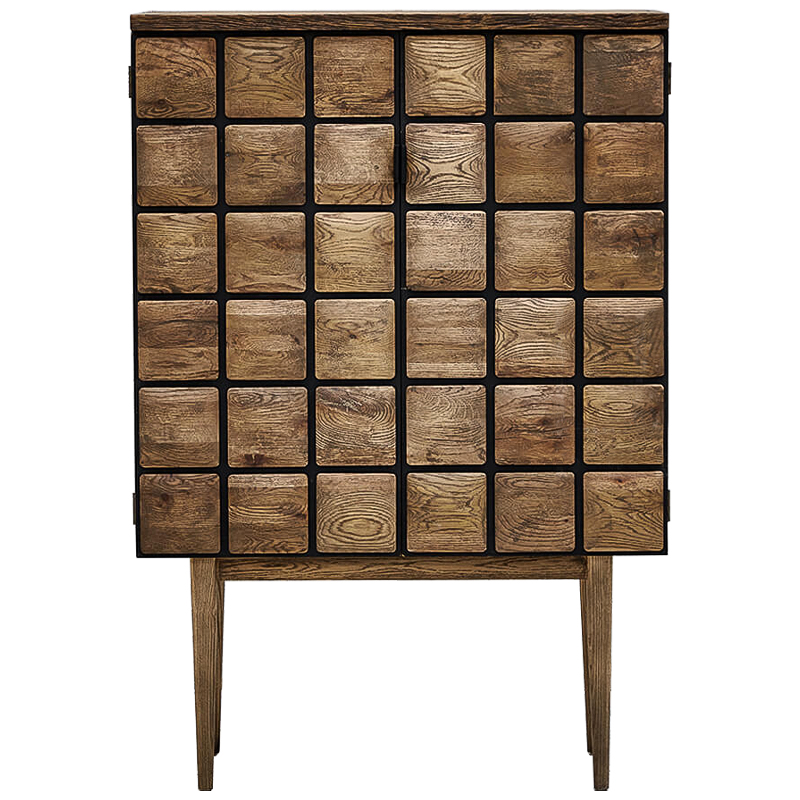 Комод из дуба с 2-мя дверцами Nakain chest of drawers Коричневый в Саратове | Loft Concept 