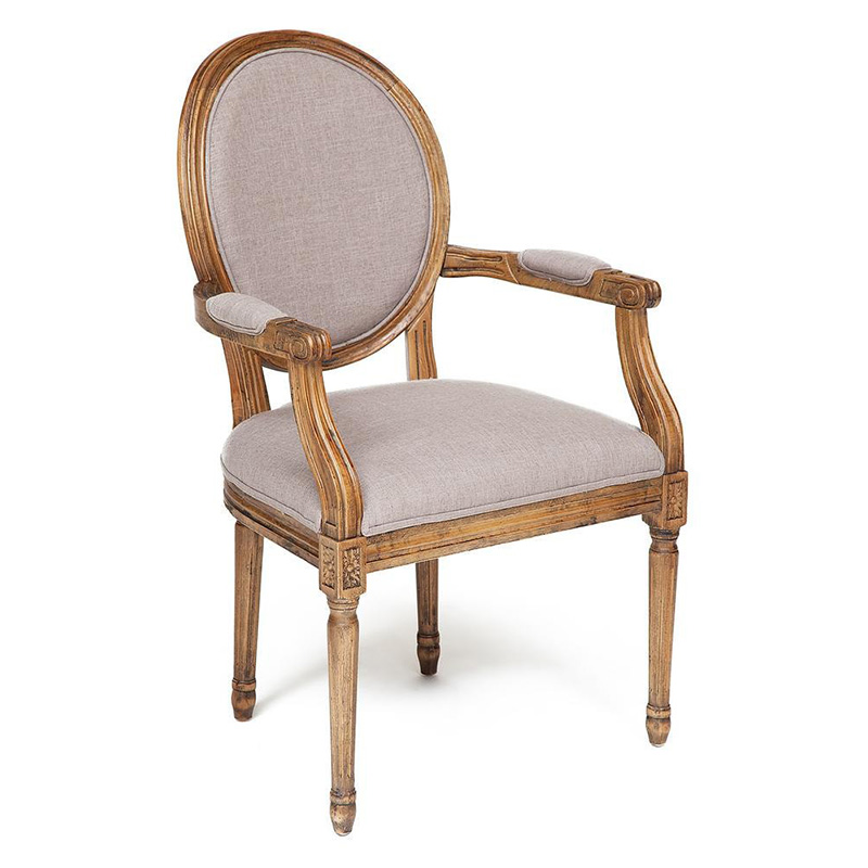 Стул French armchair Provence gray Серый Древесина Стул French armchair Provence gray Серый Древесина в Саратове | Loft Concept