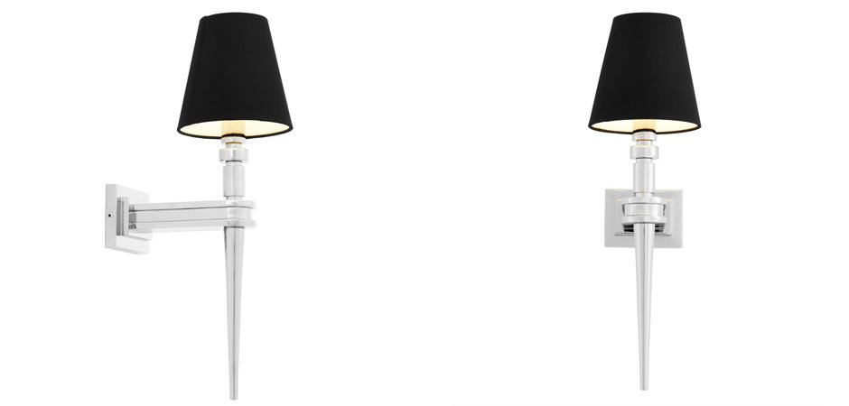 Бра Wall Lamp Waterloo Single Nickel Бра Wall Lamp Waterloo Single Nickel - Loft-Concept в Саратове