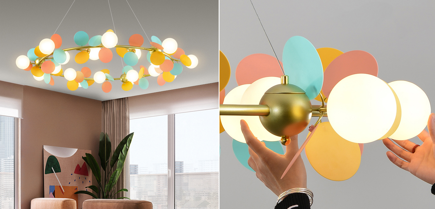 Люстра MATISSE Chandelier circle multicolor - фото №1