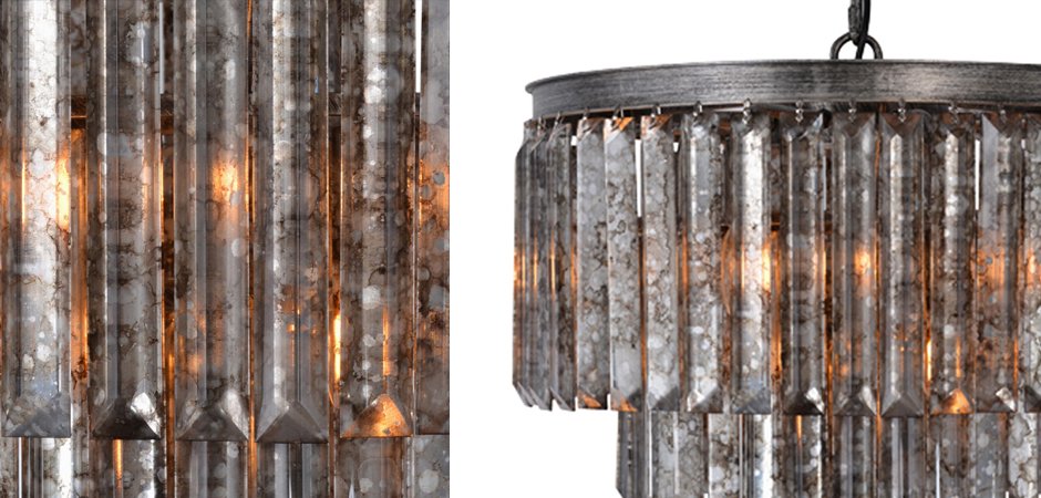 Подвесной светильник ODEON Aged Glass Chandelier Подвесной светильник ODEON Aged Glass Chandelier - Loft-Concept в Саратове