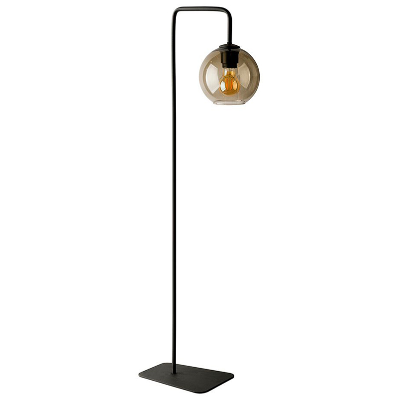 Торшер Franco Floor Lamp Янтарный Черный в Саратове | Loft Concept 