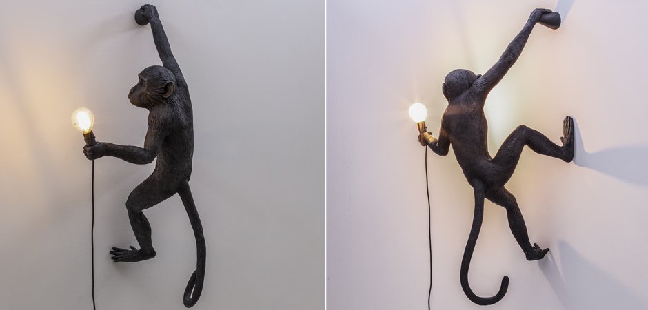 Бра Seletti The Monkey Lamp Hanging Version Right Бра Seletti The Monkey Lamp Hanging Version Right - Loft-Concept в Саратове
