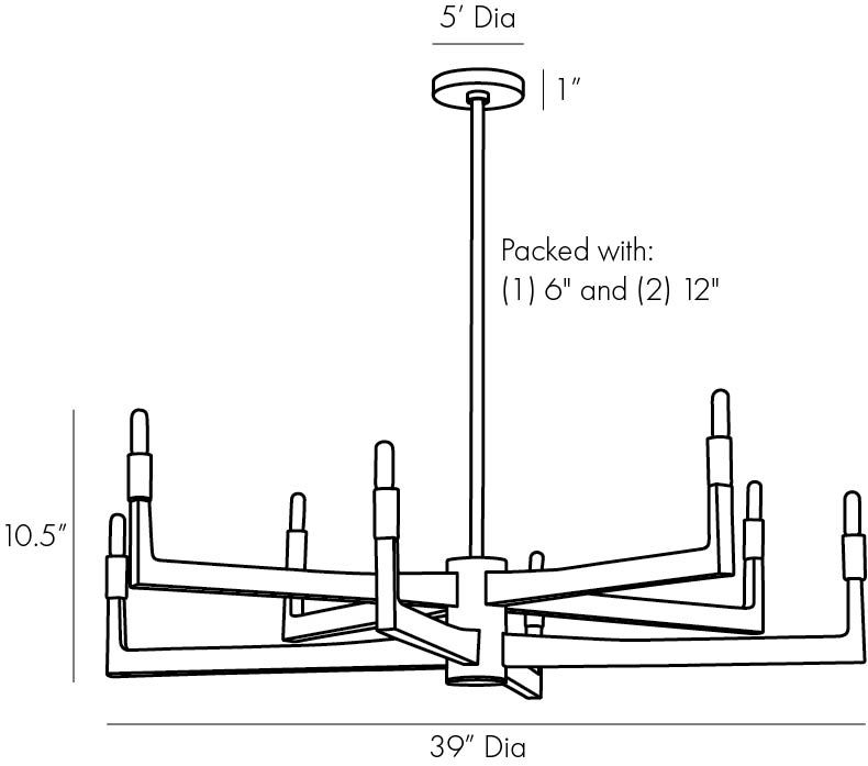 Люстра Arteriors GRIFF CHANDELIER в Саратове