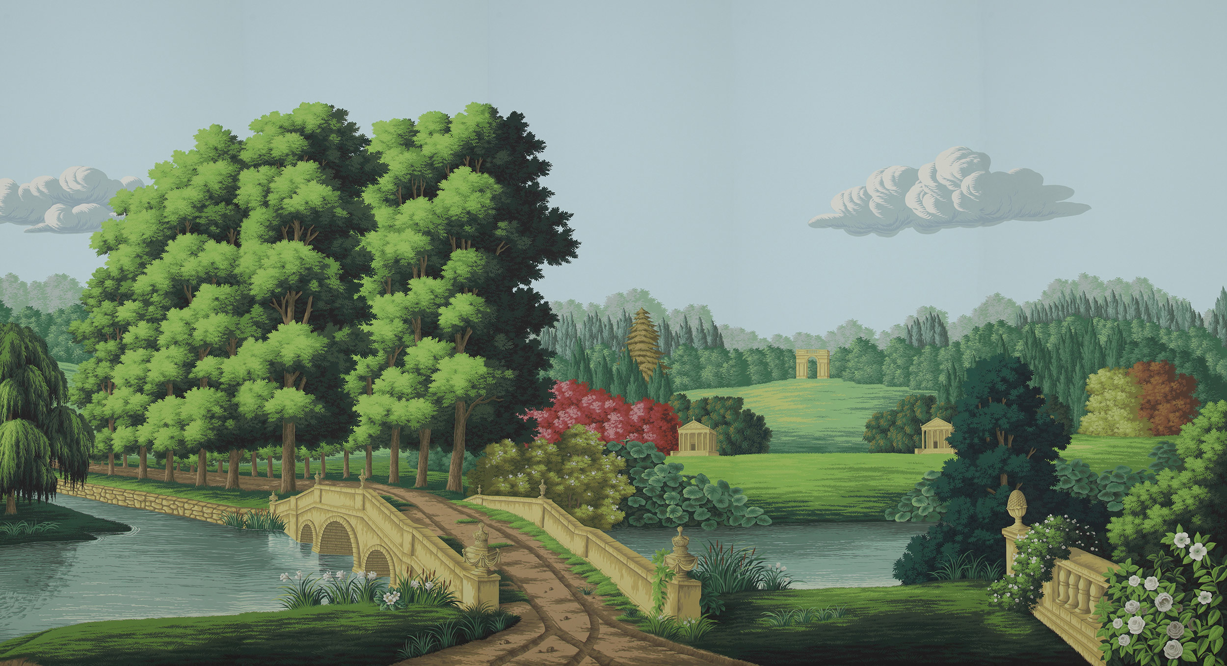 Обои ручная роспись English Landscape Gainsborough on scenic paper Обои ручная роспись English Landscape Gainsborough on scenic paper - постер Loft-Concept в Саратове
