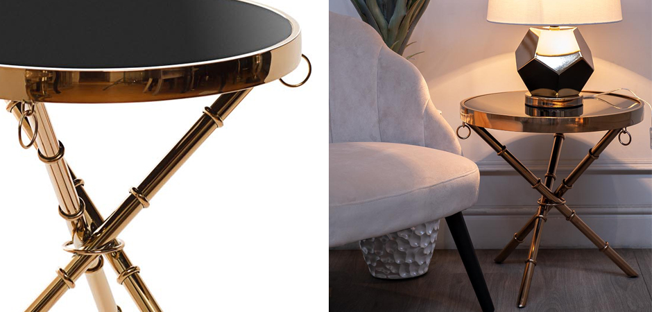Стол Metal Bamboo Table pink gold Стол Metal Bamboo Table pink gold - Loft-Concept в Саратове
