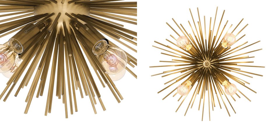 Потолочный светильник Ceiling Lamp Boivin Brass Потолочный светильник Ceiling Lamp Boivin Brass - Loft-Concept в Саратове