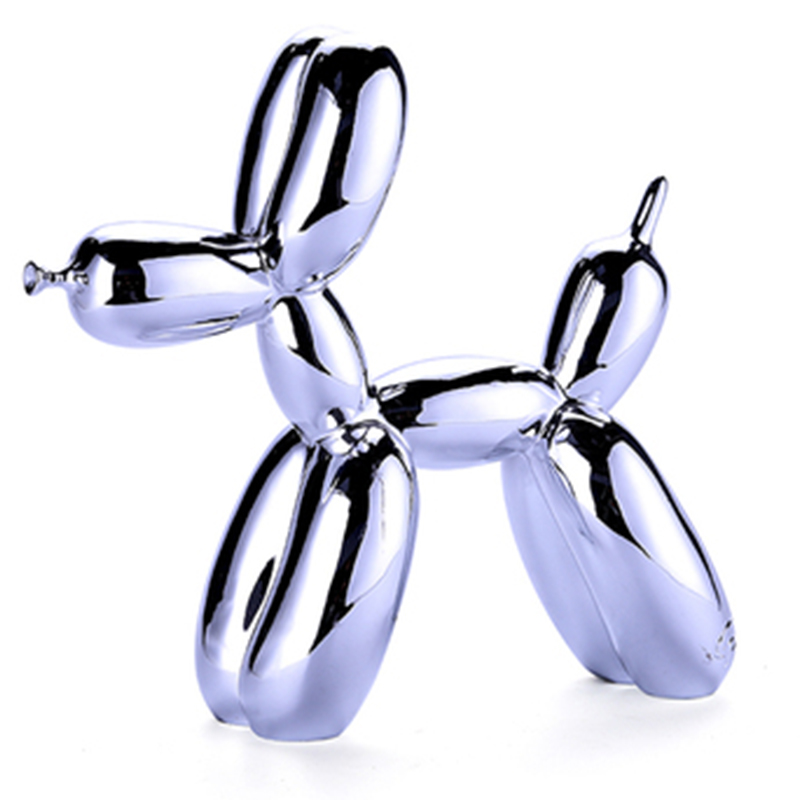 Статуэтка Jeff Koons Balloon Dog medium Silver Серебряный в Саратове | Loft Concept 