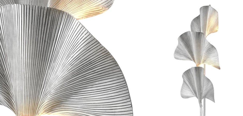 Торшер Eichholtz Floor Lamp Las Palmas Silver Торшер Eichholtz Floor Lamp Las Palmas Silver - Loft-Concept в Саратове