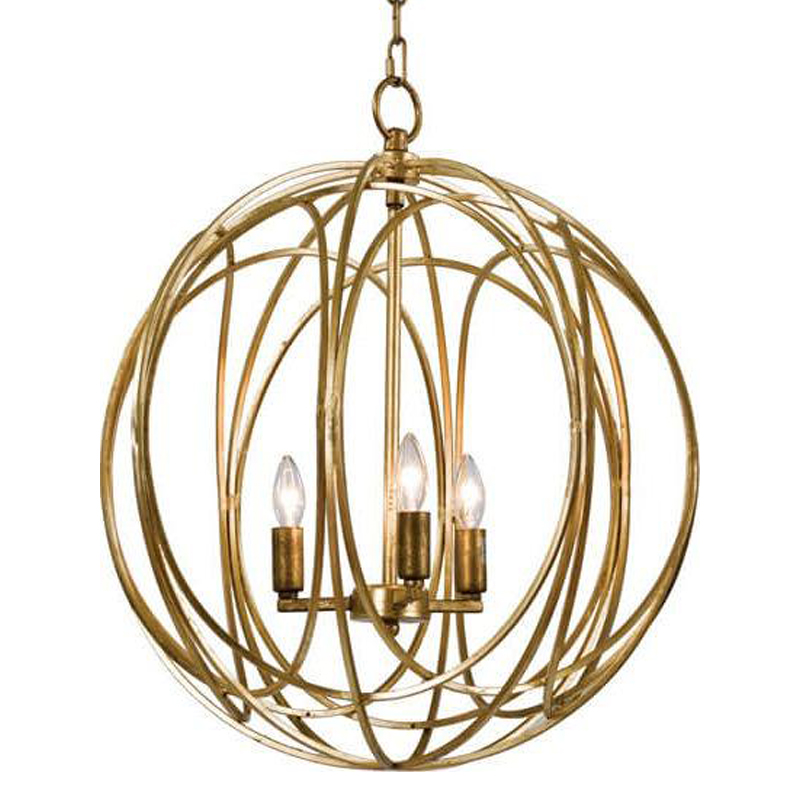 Люстра Golden Sphere Chandelier Золотой в Саратове | Loft Concept 