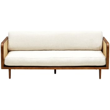 Диван Rattan Decor Sofa Ivory ivory ( слоновая кость ) Коричневый в Саратове | Loft Concept 