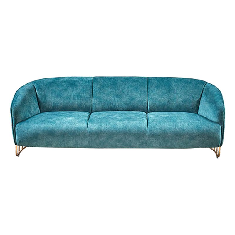 Диван Turquoise Ripples Sofa Бирюзовый Латунь в Саратове | Loft Concept 