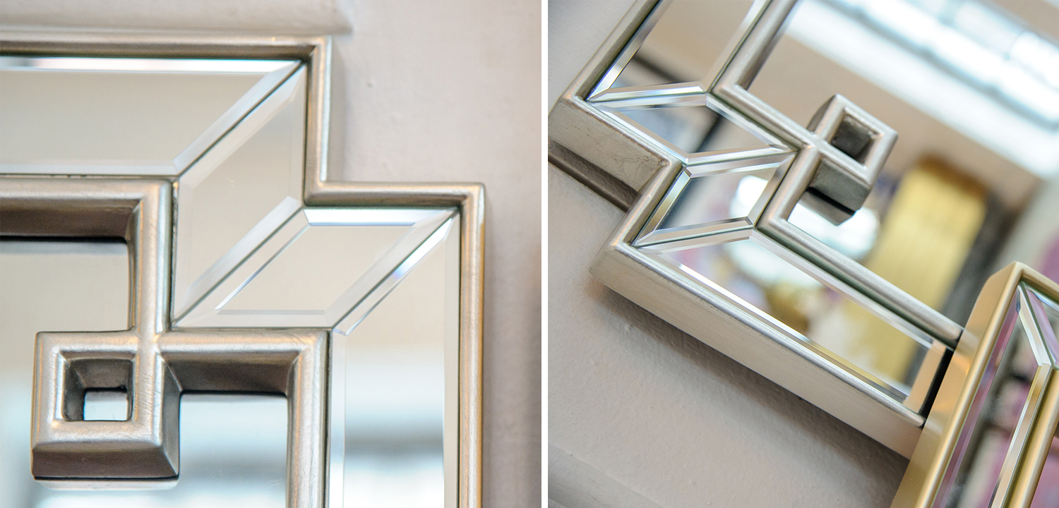 Зеркало Wallace Mirror silver - фото