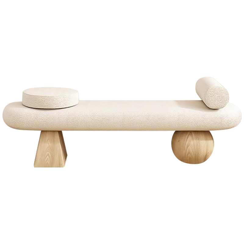 Банкетка Hollie Wooden Forms Bench Бежевый Древесина в Саратове | Loft Concept 