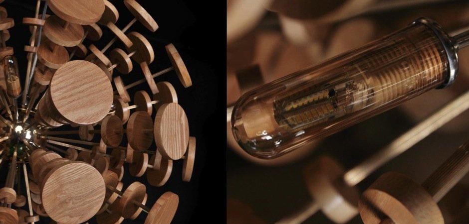 Люстра Wooden Glowworm Sphere Люстра Wooden Glowworm Sphere - Loft-Concept в Саратове