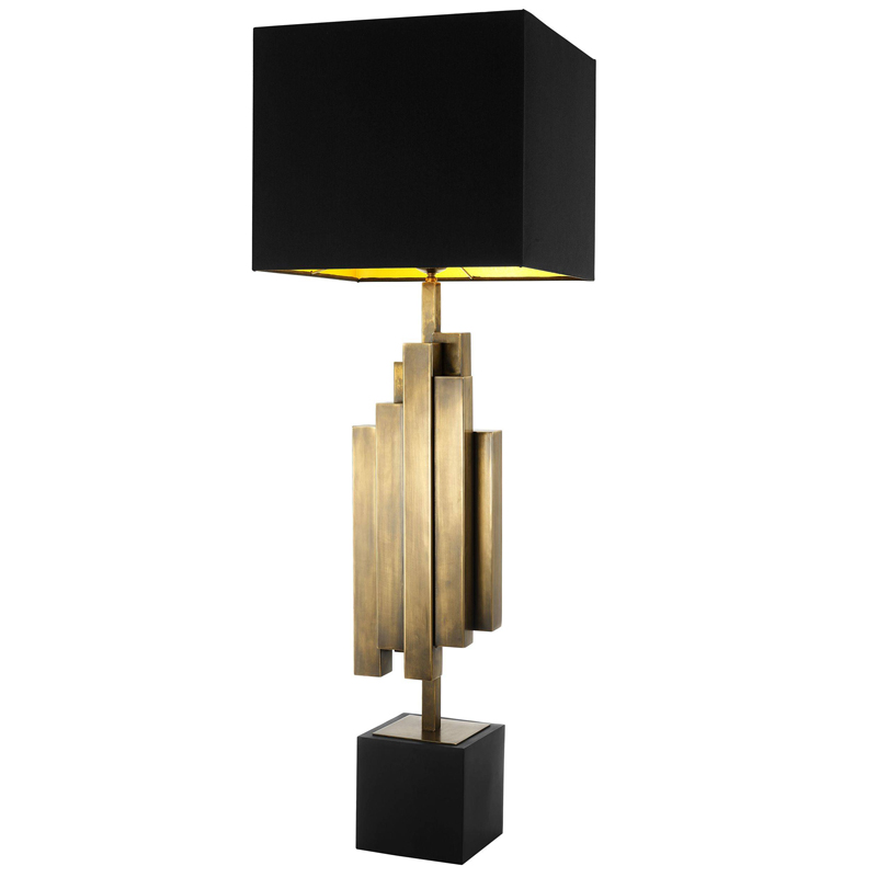 Настольная лампа Eichholtz Table Lamp Beau Rivage Черный Винтажная латунь Настольная лампа Eichholtz Table Lamp Beau Rivage Черный Винтажная латунь в Саратове | Loft Concept
