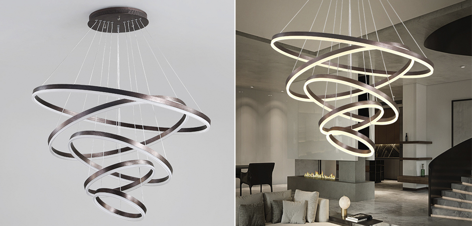 Люстра Ribbon Circles Chandelier Люстра Ribbon Circles Chandelier - Loft-Concept в Саратове