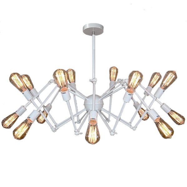 Cветильник Loft Sputnik Chandelier Spider White Белый в Саратове | Loft Concept 