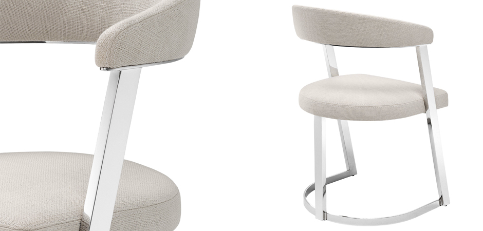 Стул Eichholtz Dining Chair Dexter Nickel Стул Eichholtz Dining Chair Dexter Nickel - Loft-Concept в Саратове