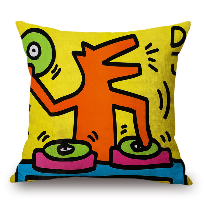 Подушка Keith Haring 3 Мульти в Саратове | Loft Concept 