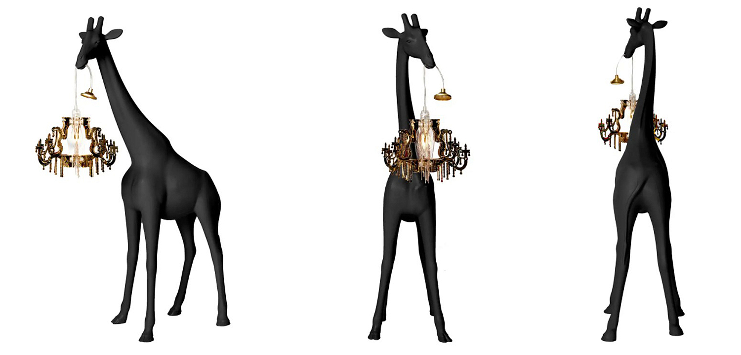 Настольная лампа черный жираф Black Giraffe Table Lamp Настольная лампа черный жираф Black Giraffe Table Lamp - Loft-Concept в Саратове