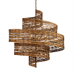 Люстра фактурная в виде спирали Enveloping Art варинант исполнения - 1 | Loft Concept в Саратове