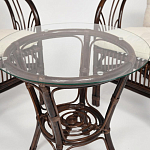 Комплект уличной мебели из ротанга Serenity Dark Brown варинант исполнения - 4 | Loft Concept в Саратове