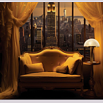 Настольная лампа c абажуром в форме купола из натурального камня  Heavenly Harmony варинант исполнения - 6 | Loft Concept в Саратове