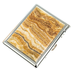 Портсигар с газовой зажигалкой из натурального камня Оникс Stone Cigarettes Cases варинант исполнения - 1 | Loft Concept в Саратове