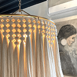 Люстра белая плетеная с кисточками Boho Tassel Chandelier варинант исполнения - 4 | Loft Concept в Саратове