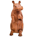 Статуэтка деревянная в виде бегемота Hippopotamus of the World варинант исполнения - 2 | Loft Concept в Саратове