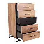 Комод с 5-ю ящиками в стиле лофт Urban Style Space варинант исполнения - 5 | Loft Concept в Саратове