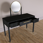 Туалетный Стол с зеркалом Primo Черный дуб варинант исполнения - 8 | Loft Concept в Саратове