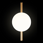 Бра с золотым основанием и белым плафоном в форме шара Bubble варинант исполнения - 5 | Loft Concept в Саратове