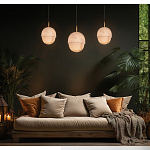 Подвесной светильник светодиодный с плафоном сферической формы Stone Helios варинант исполнения - 1 | Loft Concept в Саратове