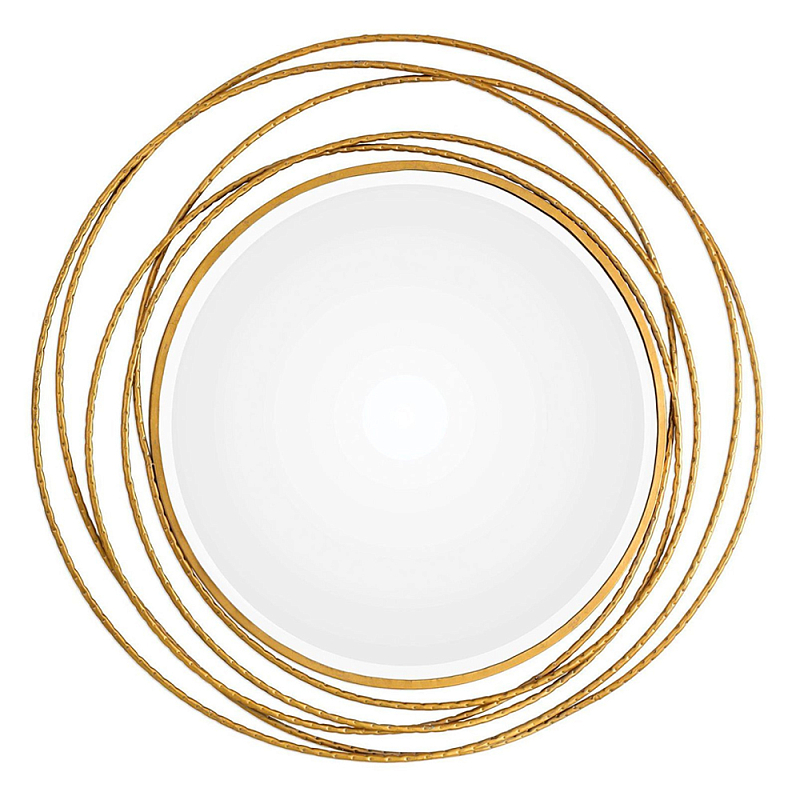 Золотое настенное круглое зеркало Golden Orbit Золотой Золотое настенное круглое зеркало Golden Orbit Золотой в Саратове | Loft Concept