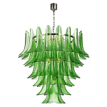 Люстра из семи ярусов зеленого стекла Independence варинант исполнения - 1 | Loft Concept в Саратове