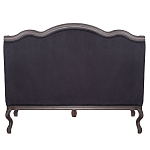 Диван двухместный George Grand Seating black velour варинант исполнения - 3 | Loft Concept в Саратове