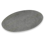 Стол обеденный с серой овальной столешницей из керамики на четырех деревянных ножках Gray Ceramics варинант исполнения - 2 | Loft Concept в Саратове