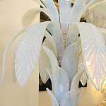 Торшер Glass Decorated Palm Floor Lamp White Листья Пальмы  варинант исполнения - 3 | Loft Concept в Саратове