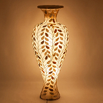 Торшер из перламутра в виде вазы Indonesian Vase варинант исполнения - 2 | Loft Concept в Саратове