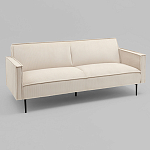 Диван современный вельветовый прямой Worcester Молочный варинант исполнения - 1 | Loft Concept в Саратове