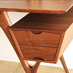 Письменный стол прямоугольный с 2-мя ящиками и полкой Idenontal варинант исполнения - 4 | Loft Concept в Саратове