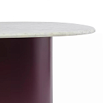 Журнальный столик овальный с мраморной столешницей Decor Showcase варинант исполнения - 3 | Loft Concept в Саратове