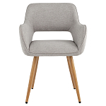 Стул в рогожке серого цвета NEASAN STOOL варинант исполнения - 2 | Loft Concept в Саратове