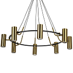 Кольцевая люстра Daviau Brass Ring Chandelier варинант исполнения - 1 | Loft Concept в Саратове