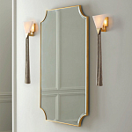 Зеркало в золотой деревянной раме Riviera варинант исполнения - 2 | Loft Concept в Саратове