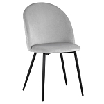 Мягкий стул в сером велюре Miruna Chair варинант исполнения - 1 | Loft Concept в Саратове