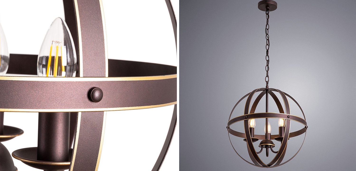 Люстра Brown Stripes Ball Люстра Brown Stripes Ball - Loft-Concept в Саратове