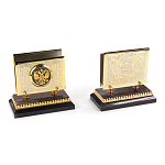 Настольный письменный набор из яшмы и долерита с декором Двуглавый орел Manager Organizer варинант исполнения - 4 | Loft Concept в Саратове